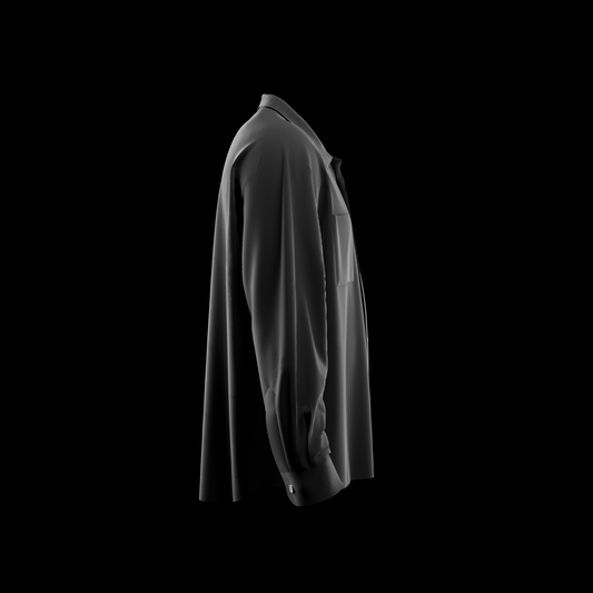 Open-Collar Long-Sleeve Shirt