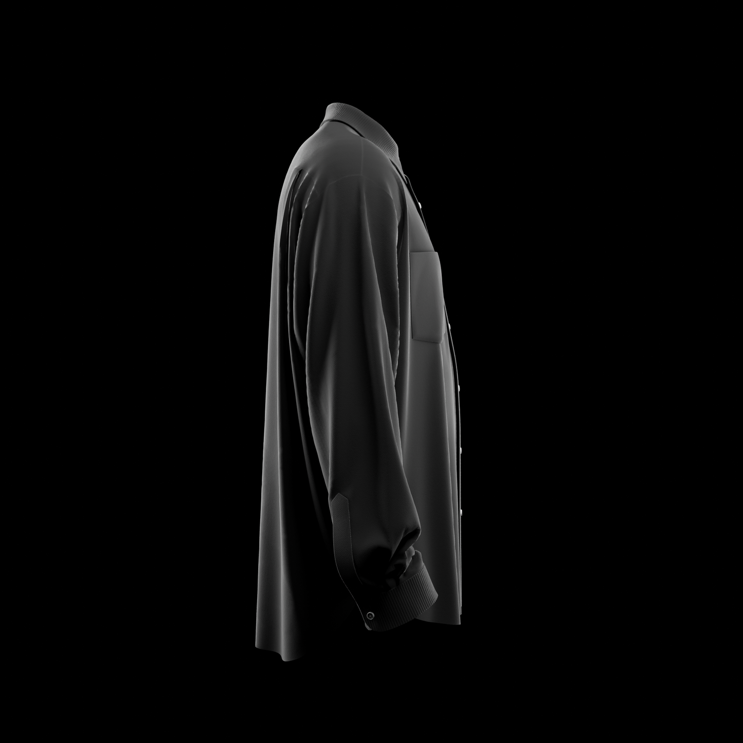 Oversized Long-Sleeve Shirt