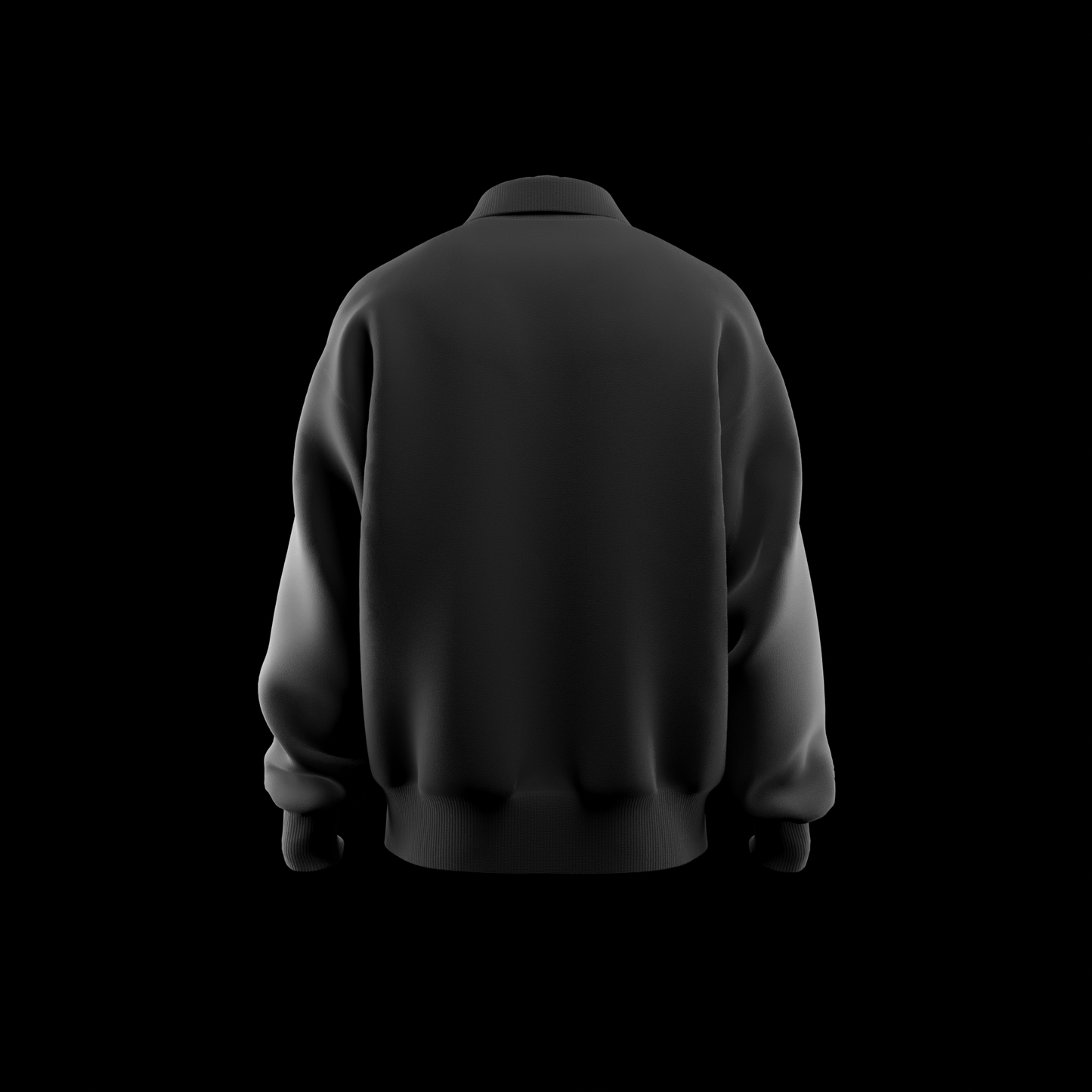 Loose Fit Half-Zip Collared Shirts