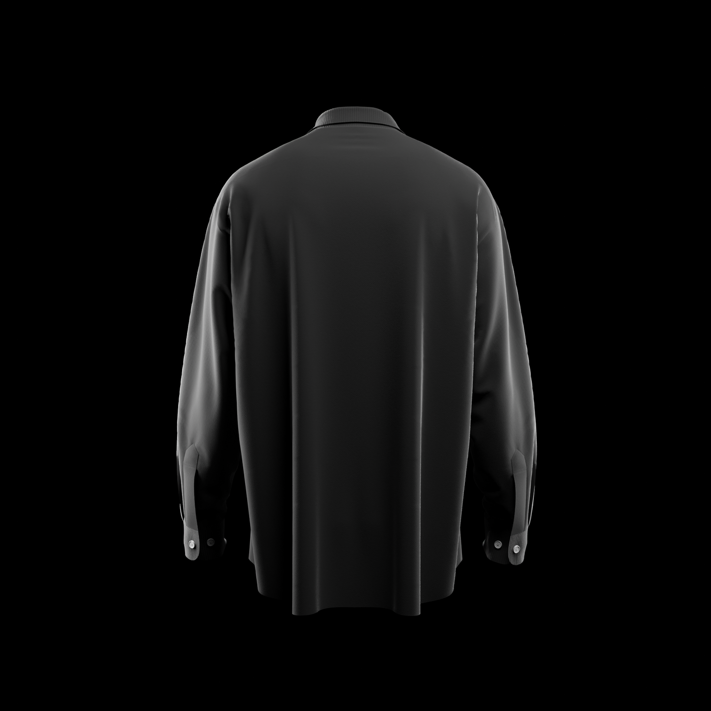 Open-Collar Long-Sleeve Shirt