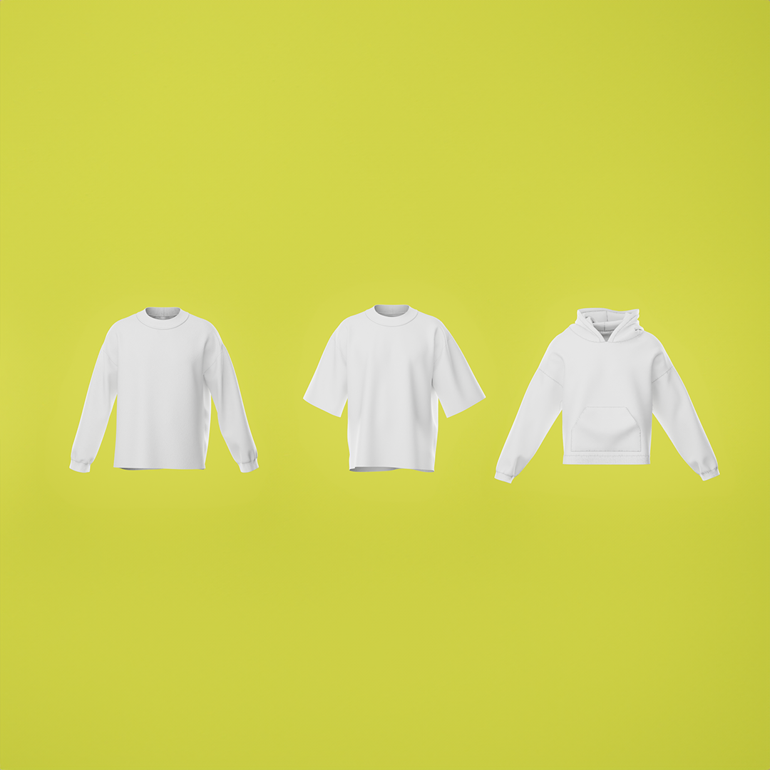 3D Clothing Starter Pack - 3D Mockup