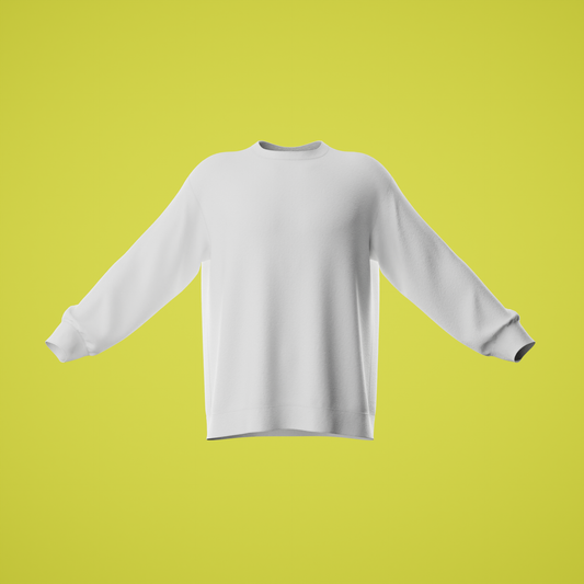 Oversized/Regular Long Sleeve T-shirt - 3D Mockup