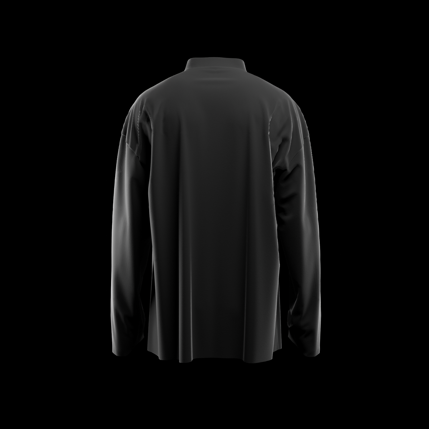 Chinese Collar Oversized Shirt