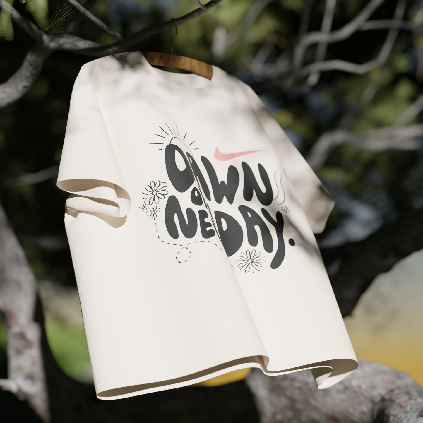 T-shirt Wind Simulation - 3D Mockup