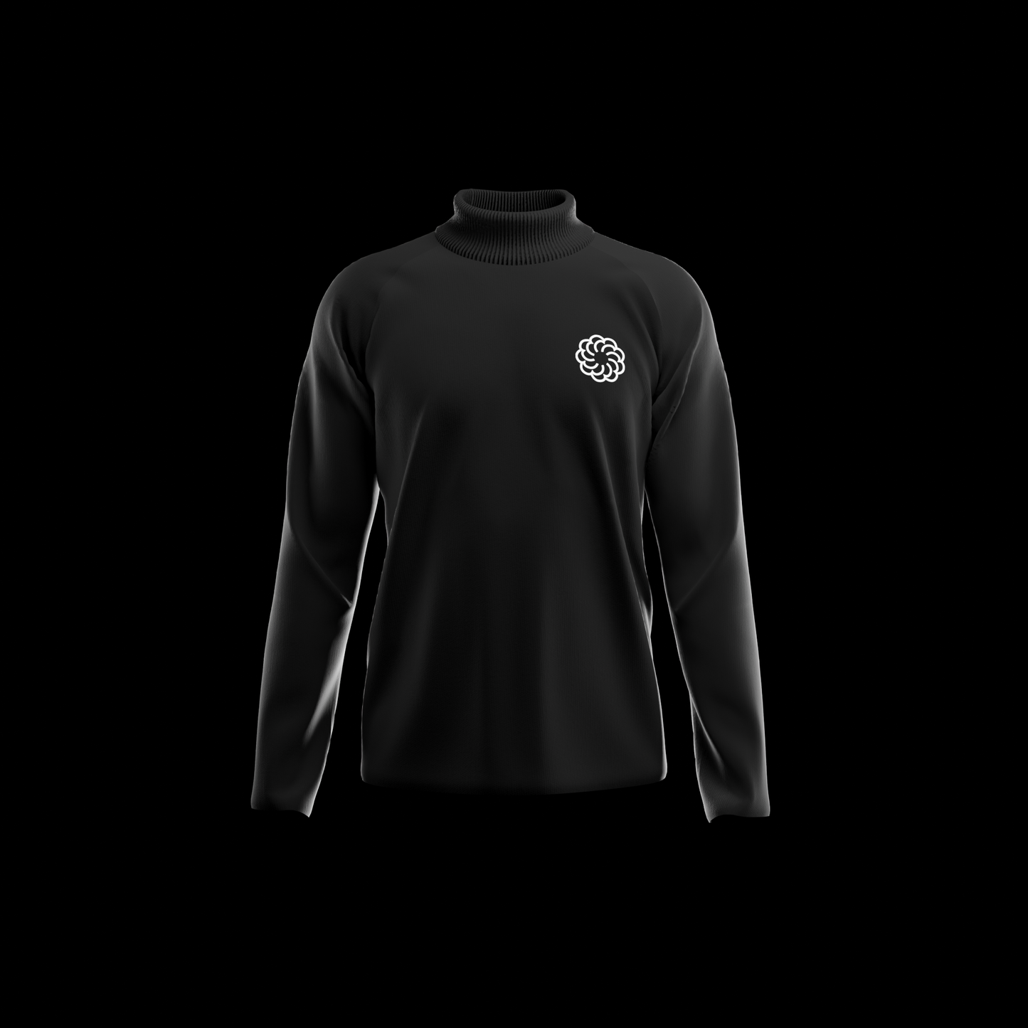 3D Turtle Neck Top Mockup