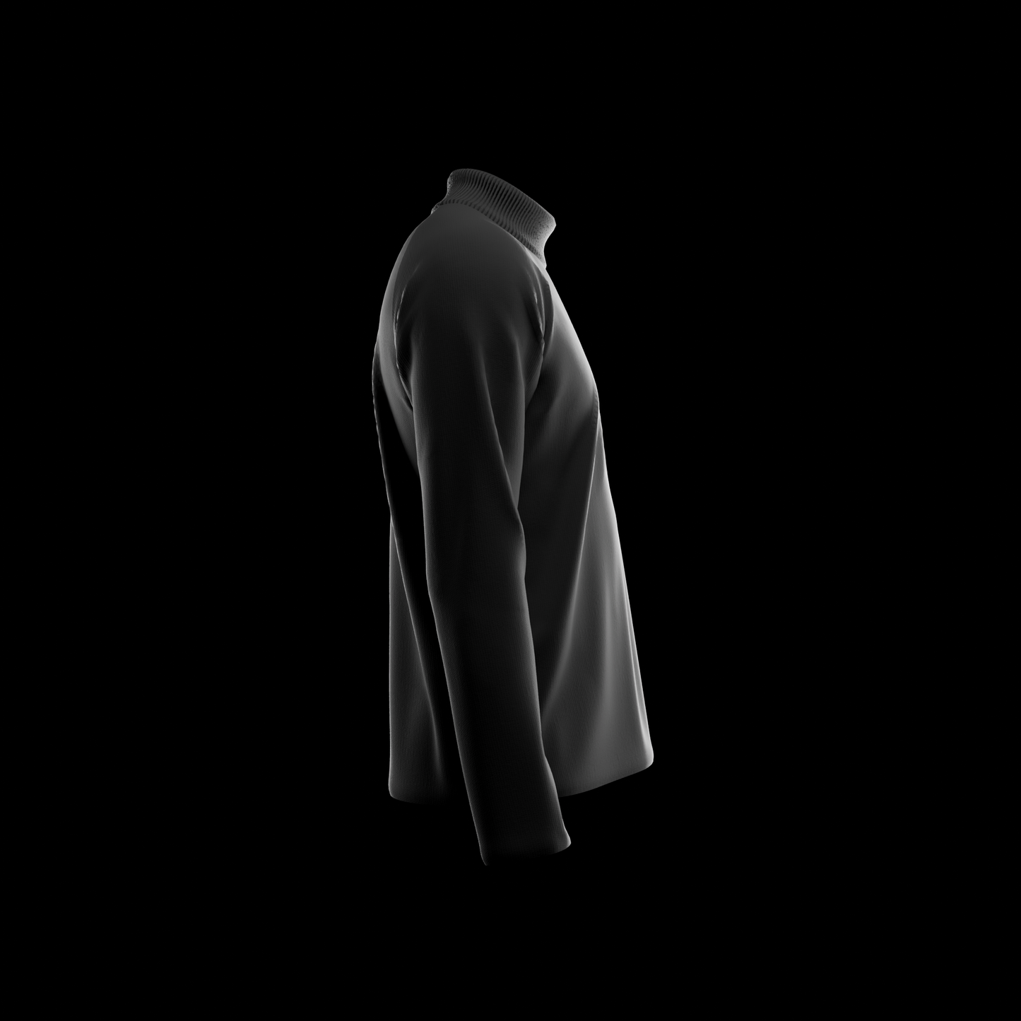 3D Turtle Neck Top Mockup