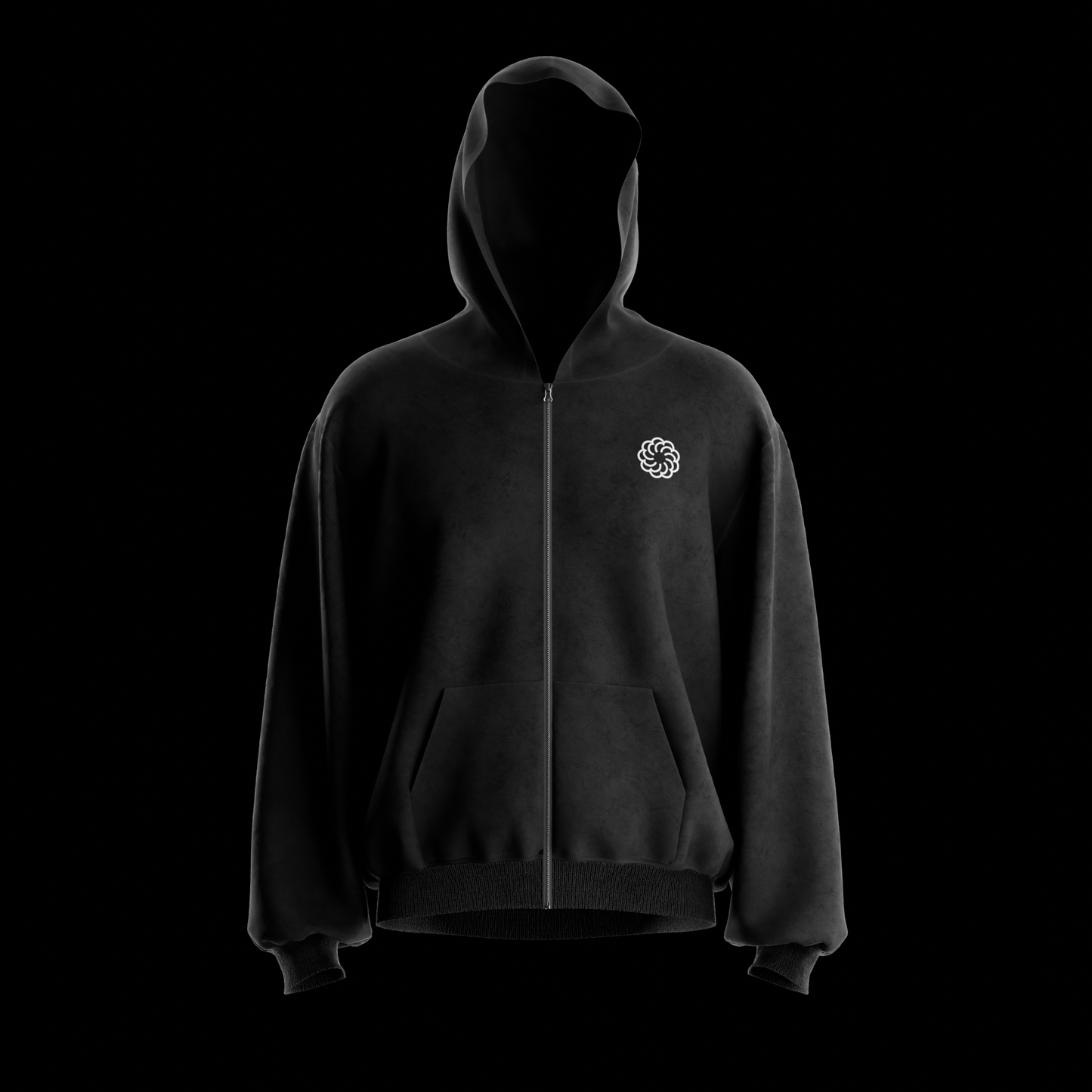 Zipper Hoodie - 3D Mockup