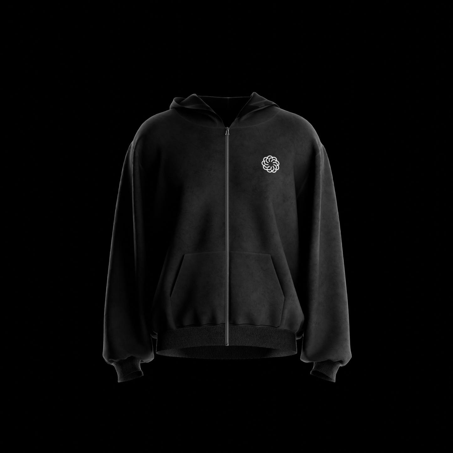 Zipper Hoodie - 3D Mockup