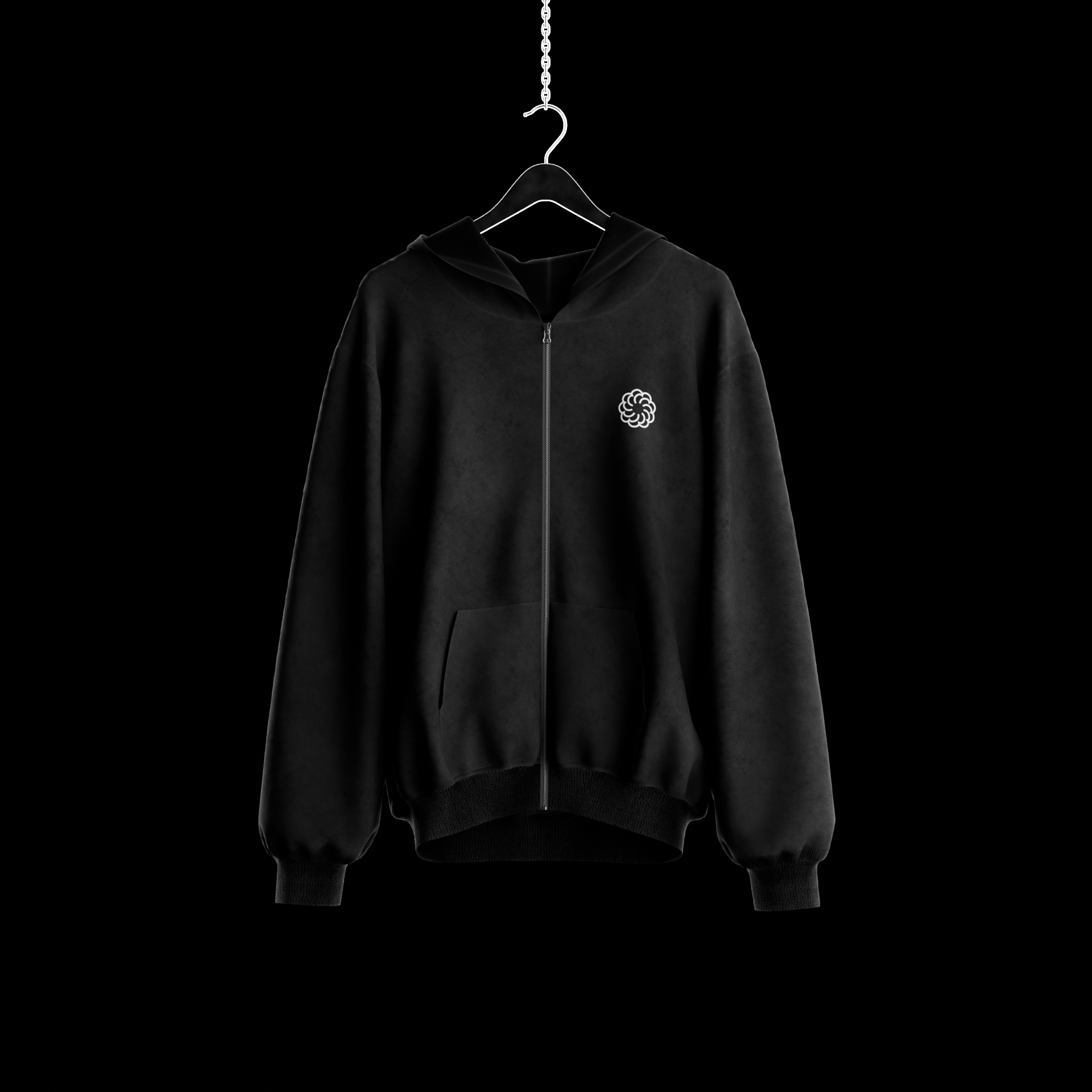 3d zipper hoodie clearance