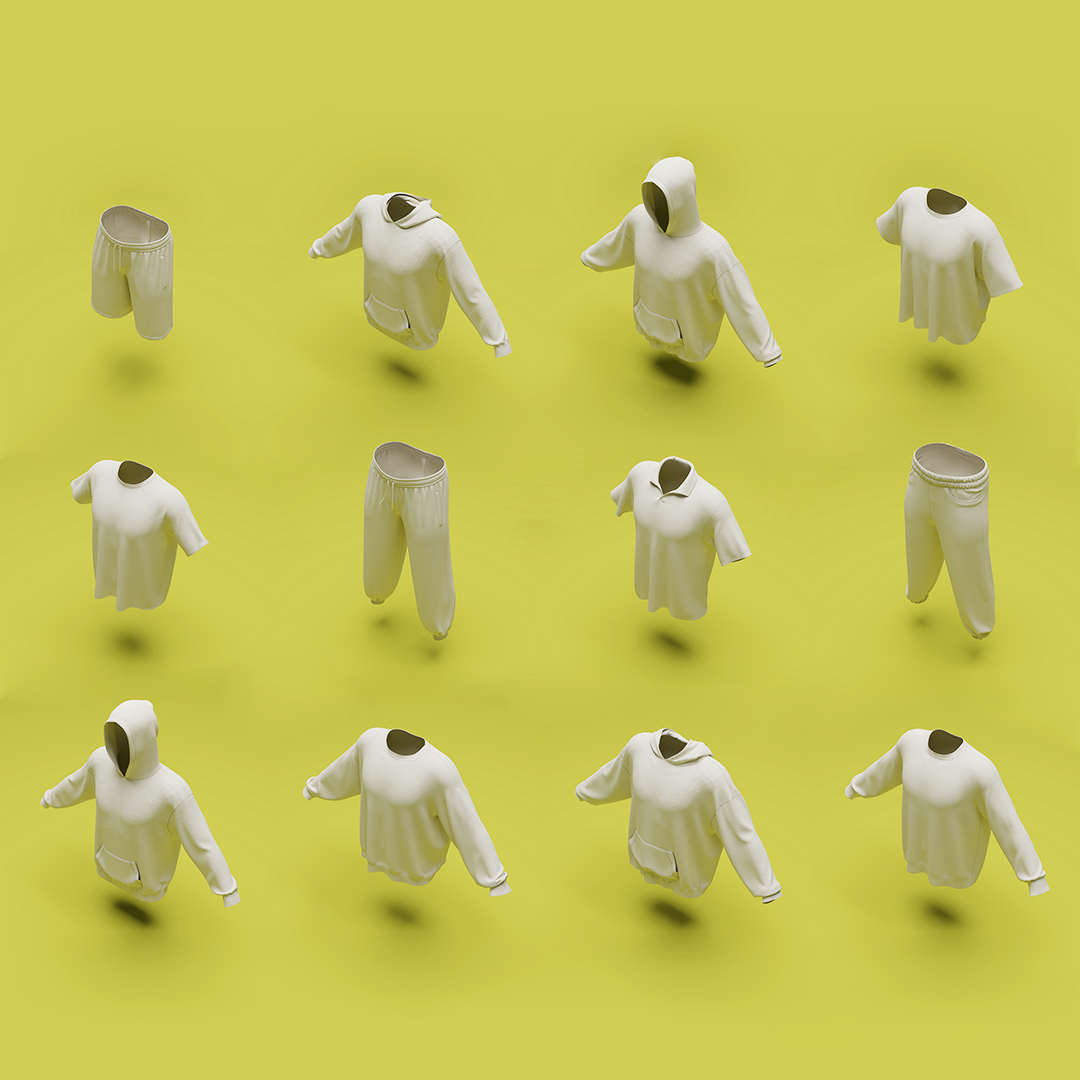 Digital Fashion Starter Bundle (3D Mockup) - 360 Rotation 'ONLY'