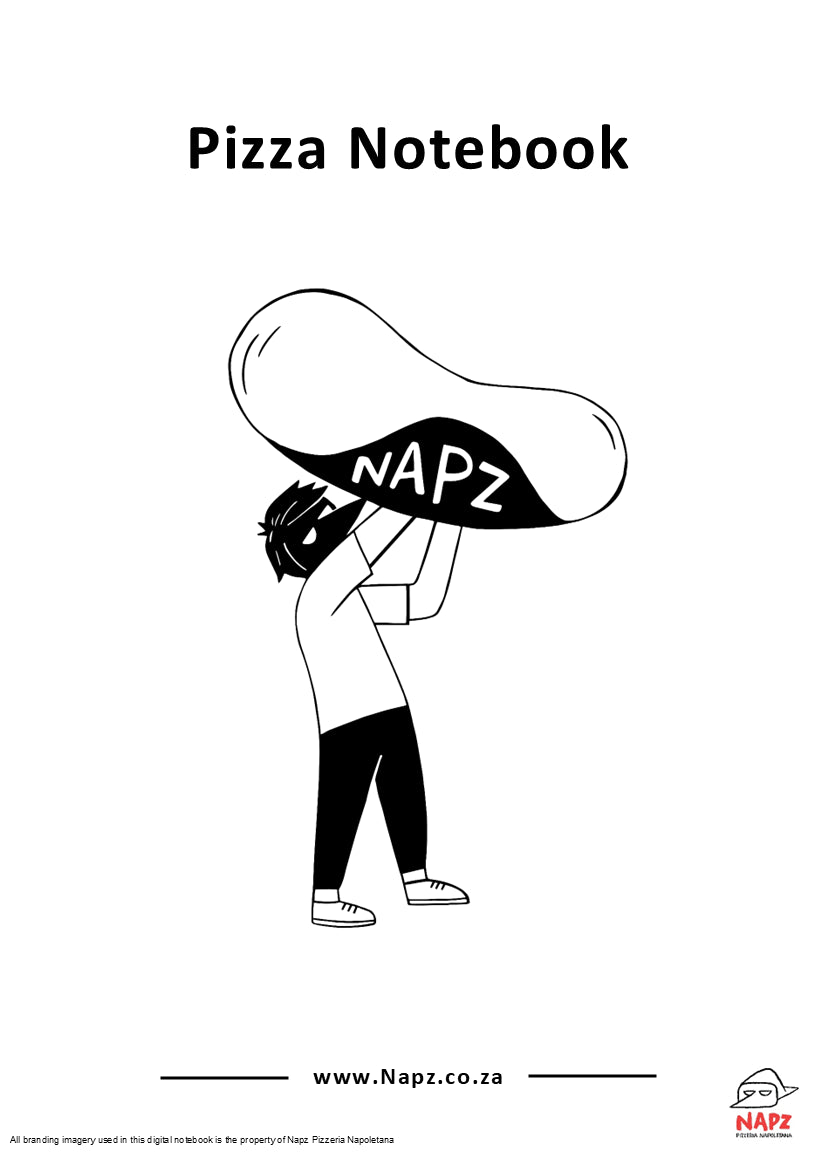 Napz Pizza Notebook artwork